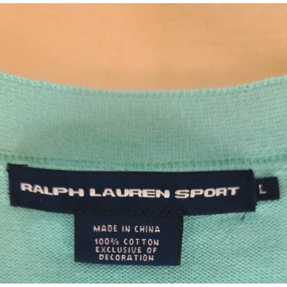 Ralph Lauren Sport Women Preppy Cardigan Large Old Money Tortoiseshell Button - Picture 8 of 13